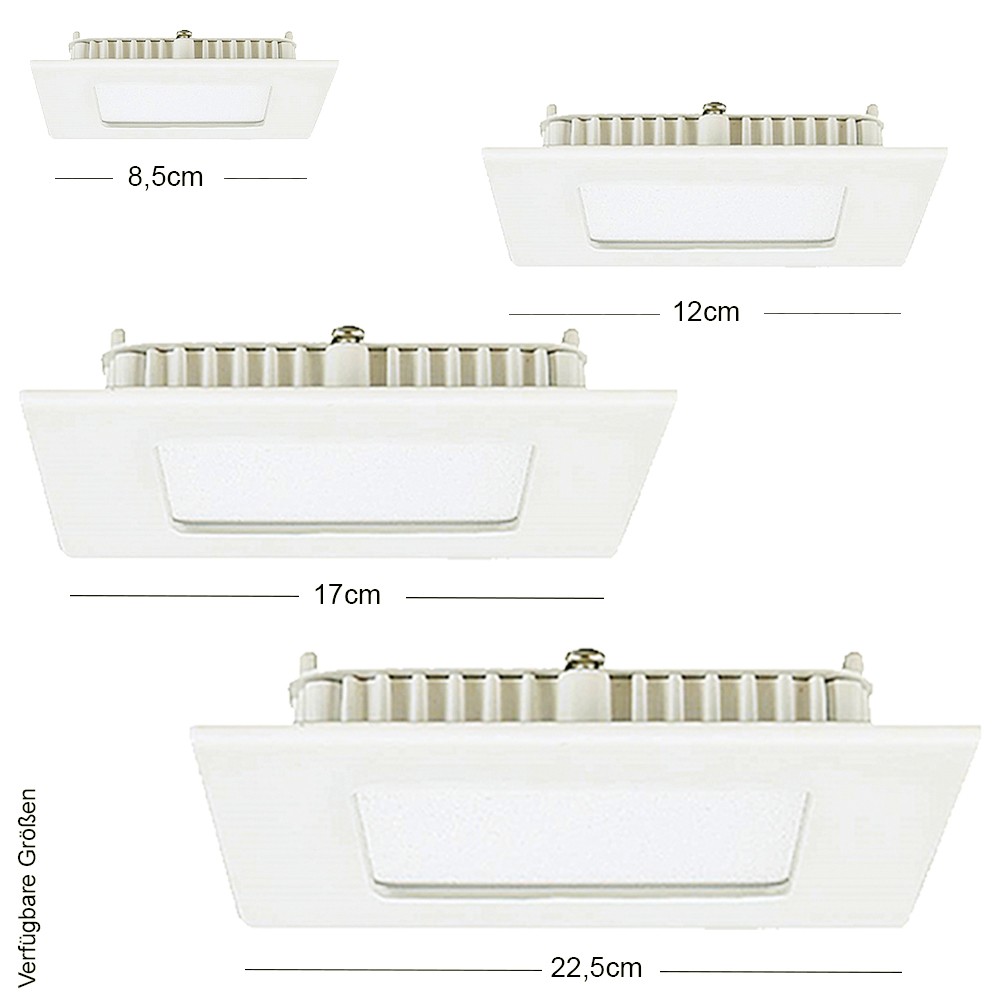 LED Einbauleuchte Bea 22,5x22,5cm Deckenleuchte