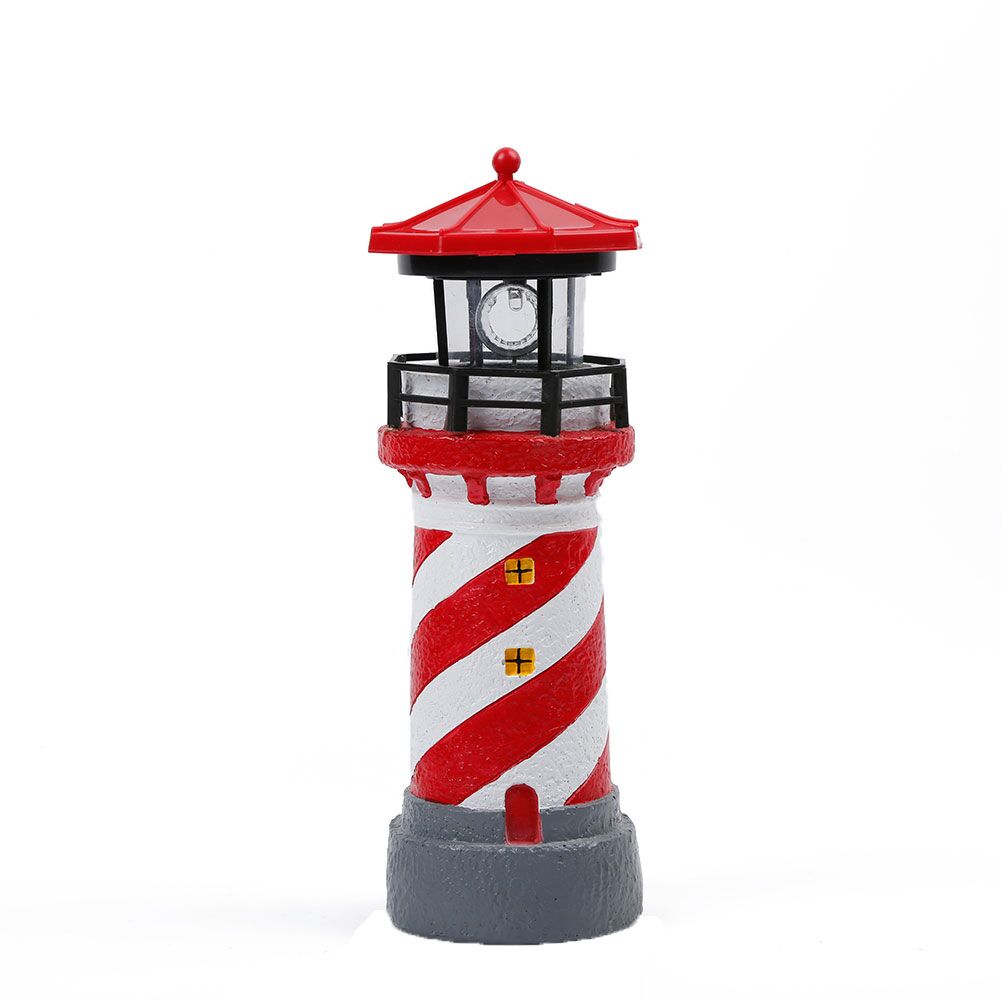 Leuchtturm Gartendekoration Stimmungs-Außen-Deko-Figur-Turm 