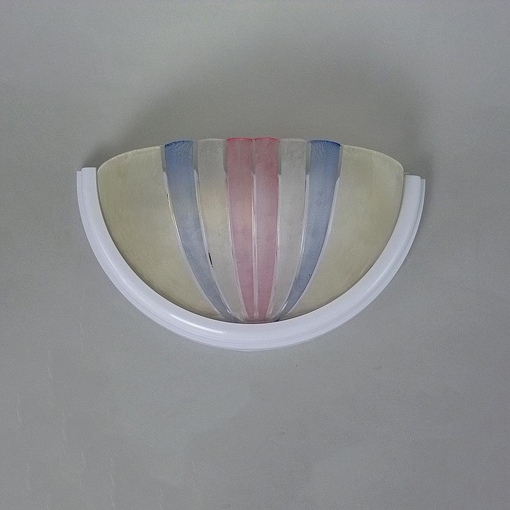 Glas-Wandleuchte ROSI Wandlampe in Pastelltönen Landhausstil