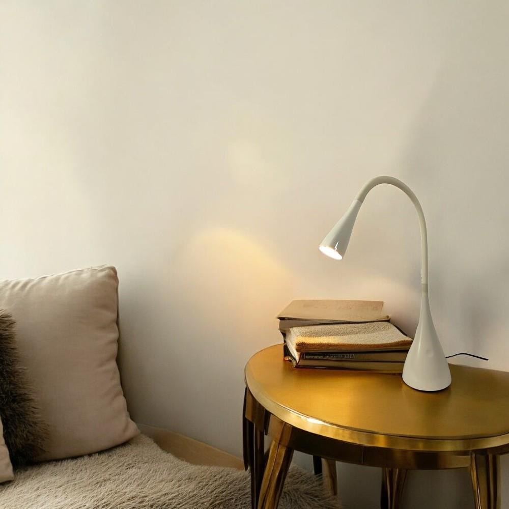 LED Tischleuchte JONAS mit 3-Stufen-Touch-Dimmer und Flexarm