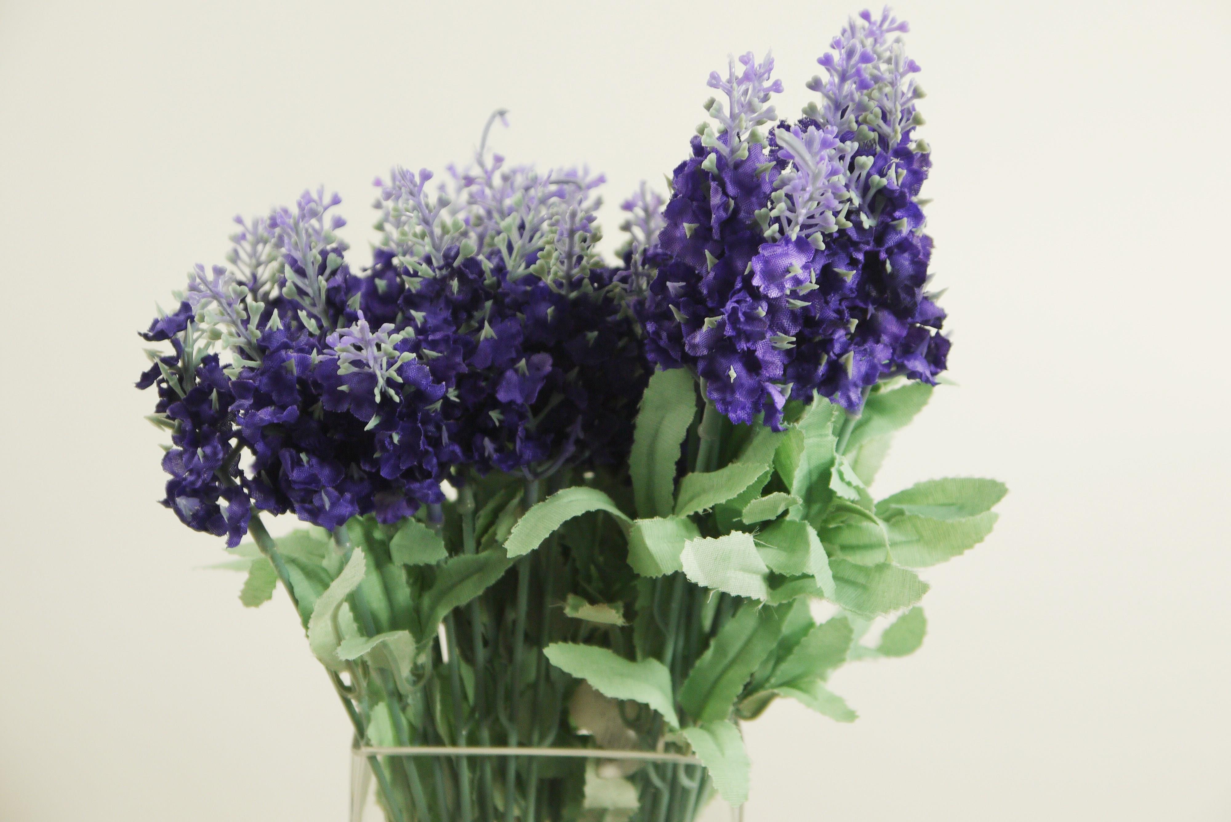 2 x Lavendelzweige Kunstpflanze Lavendel Pflanze Dekoblume
