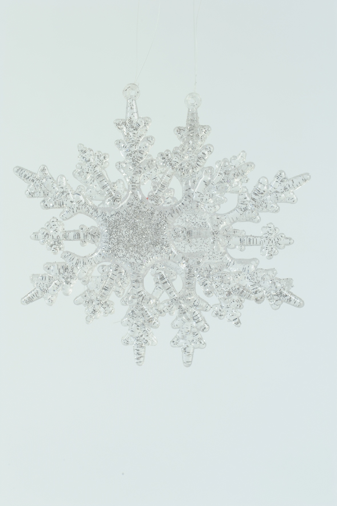 2 x Hänger Schneeflocke Winterliche Fensterdekoration