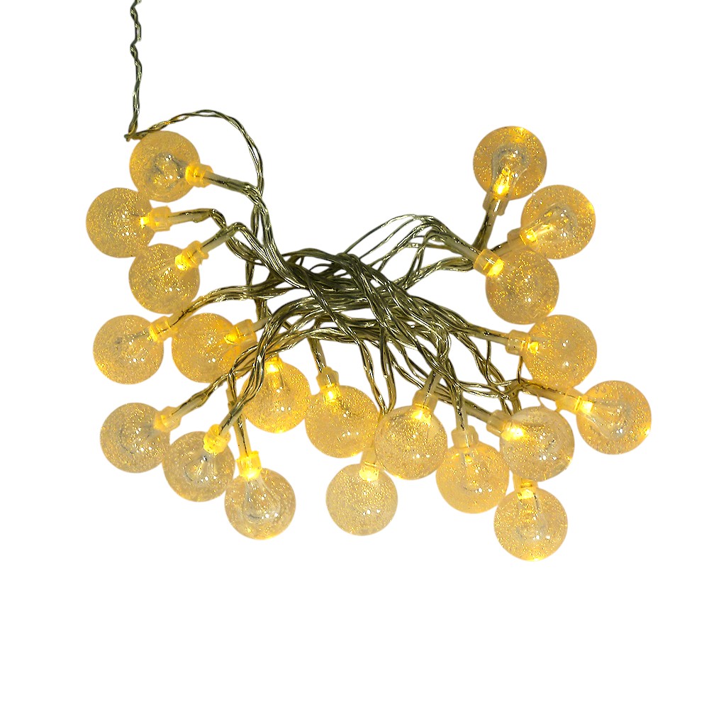 LED Lichterkette Ball 20-flammig batteriebetrieben warmweiß