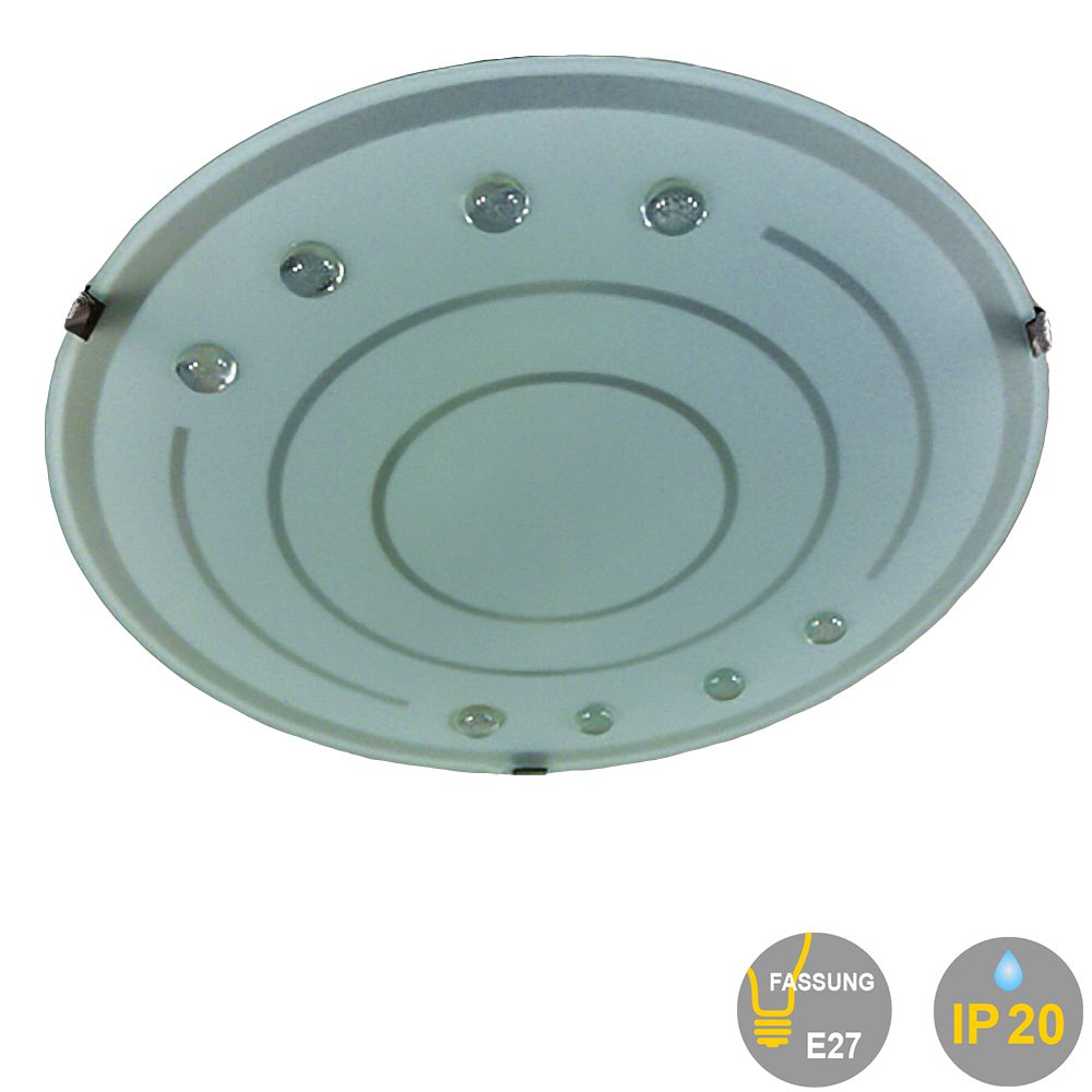 Deckenleuchte GERDA energiesparend Glas-Wand-Lampe