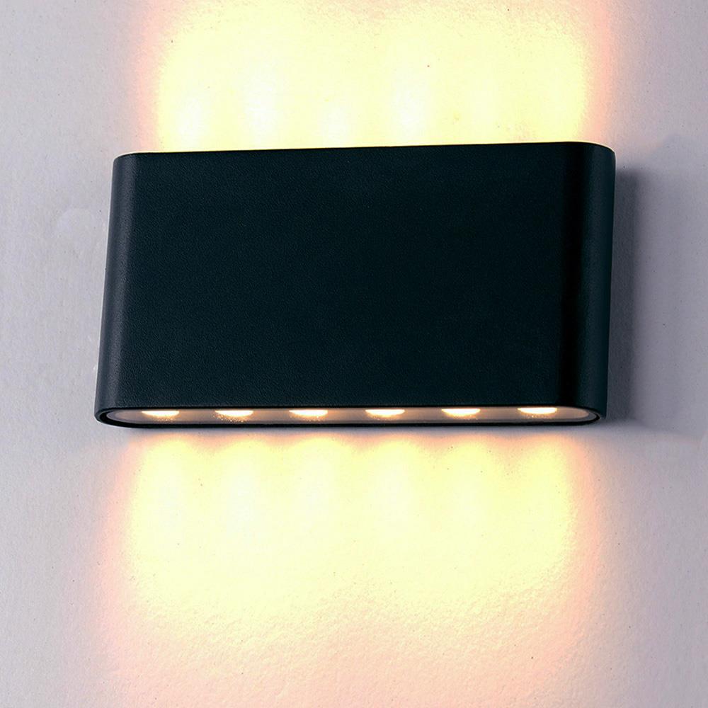 LED Außenwandleuchte Catania 17cm schwarz
