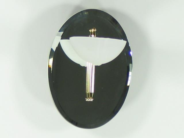 Spiegel-Wandleuchte Modell Oval Wandlampe