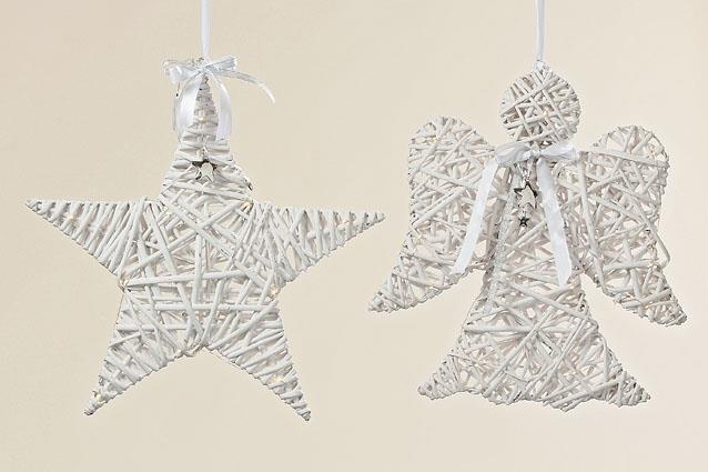 LED Deko-Hänger Stern mit Lichterkette batterriebetrieben
