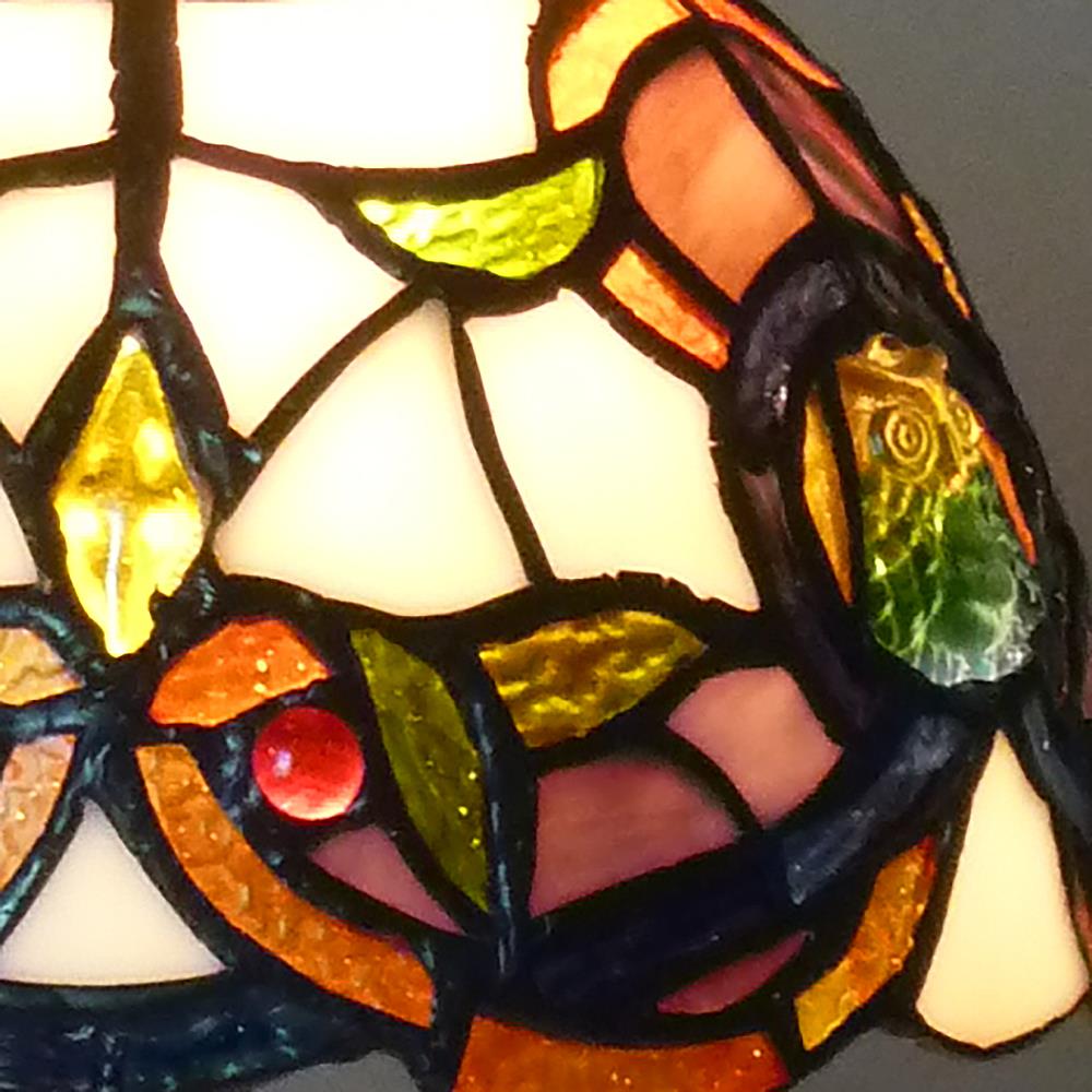 Tischleuchte COSIMA Nachttischleuchte, im Tiffany-Stil