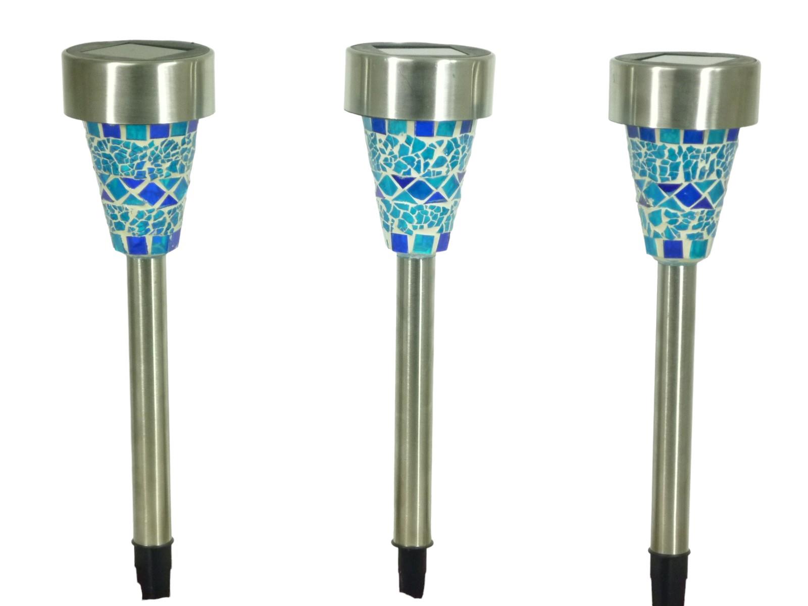 LED Solarleuchte Mosaik 3er Set