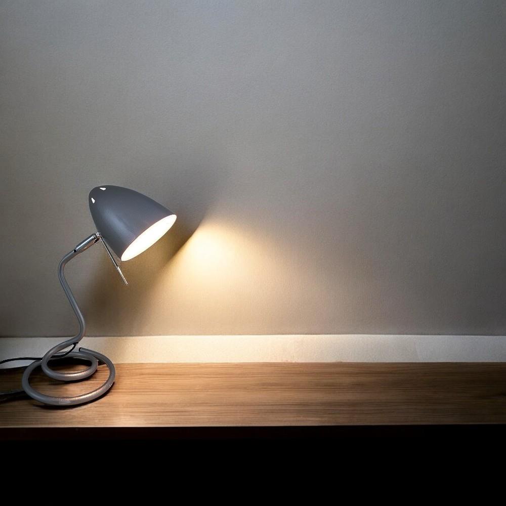 Tischleuchte Swing silber Schreibtischlampe