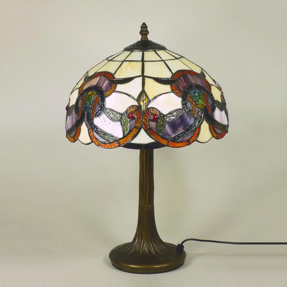 Tischleuchte COSIMA Nachttischleuchte, im Tiffany-Stil