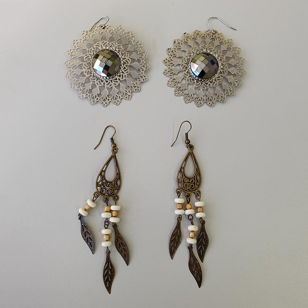 Moderne Ohrhänger im 2er Set Ohrringe Modeschmuck