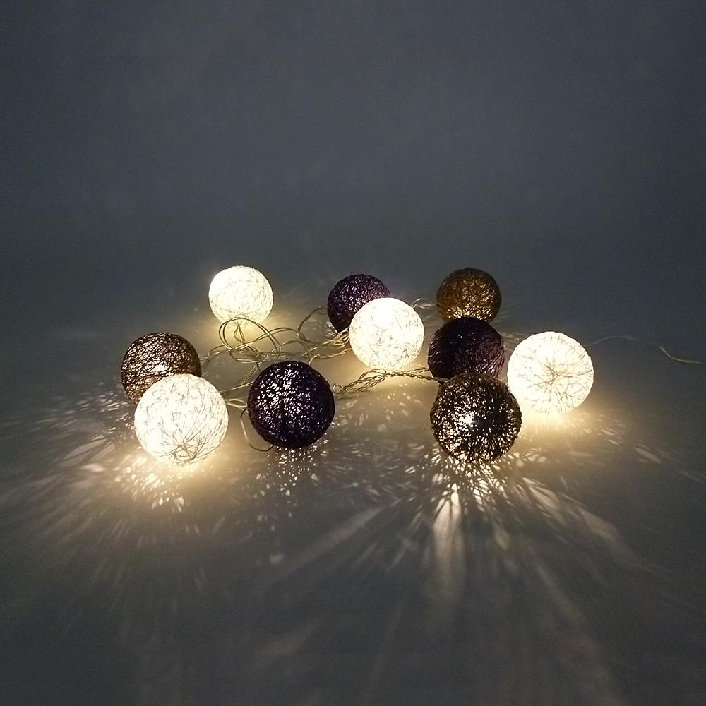 LED Lichterkette BALL 10-flammig für Innen Dekoleuchte