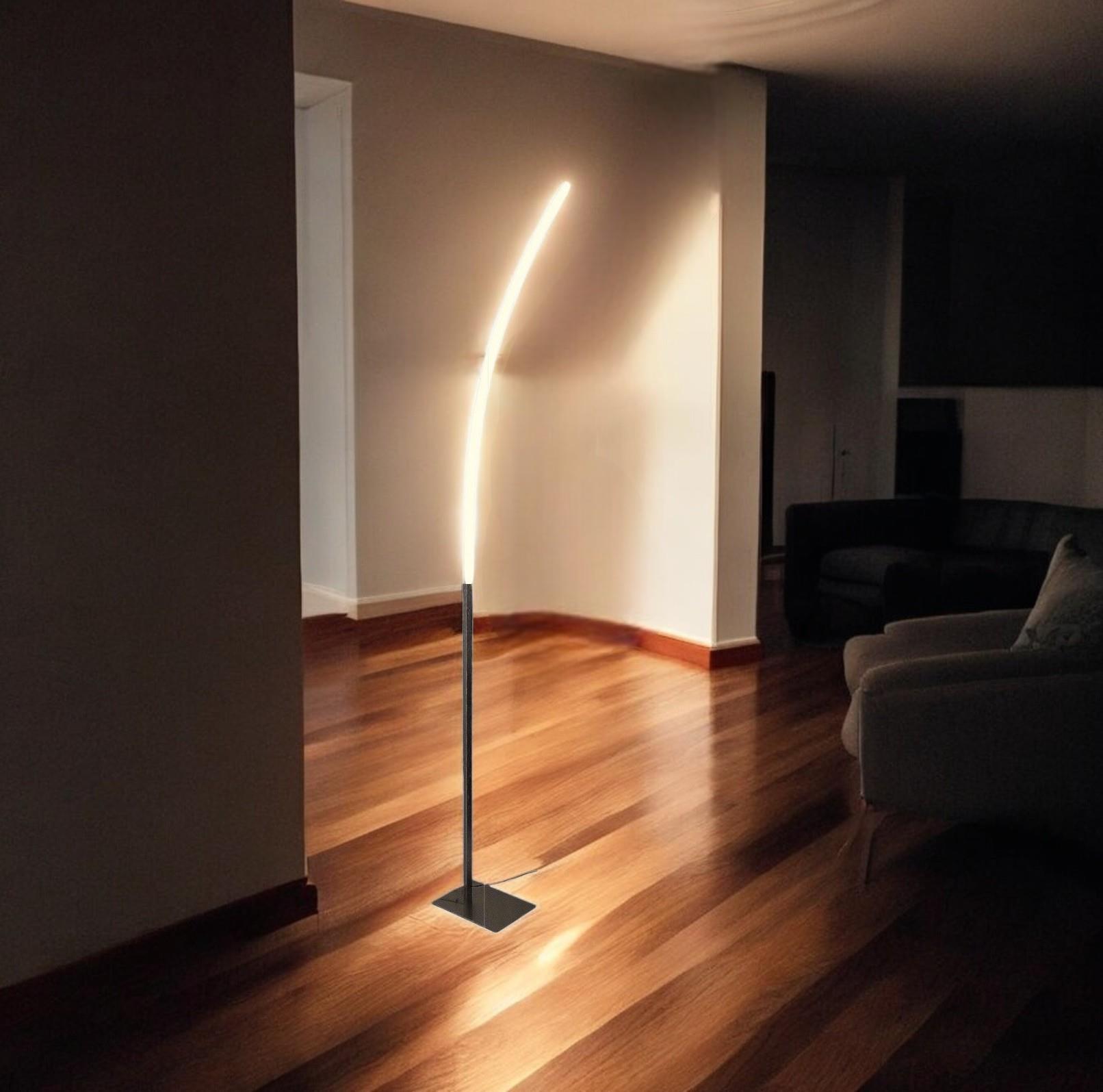 LED Stehleuchte Elina Bogen-Standlampe