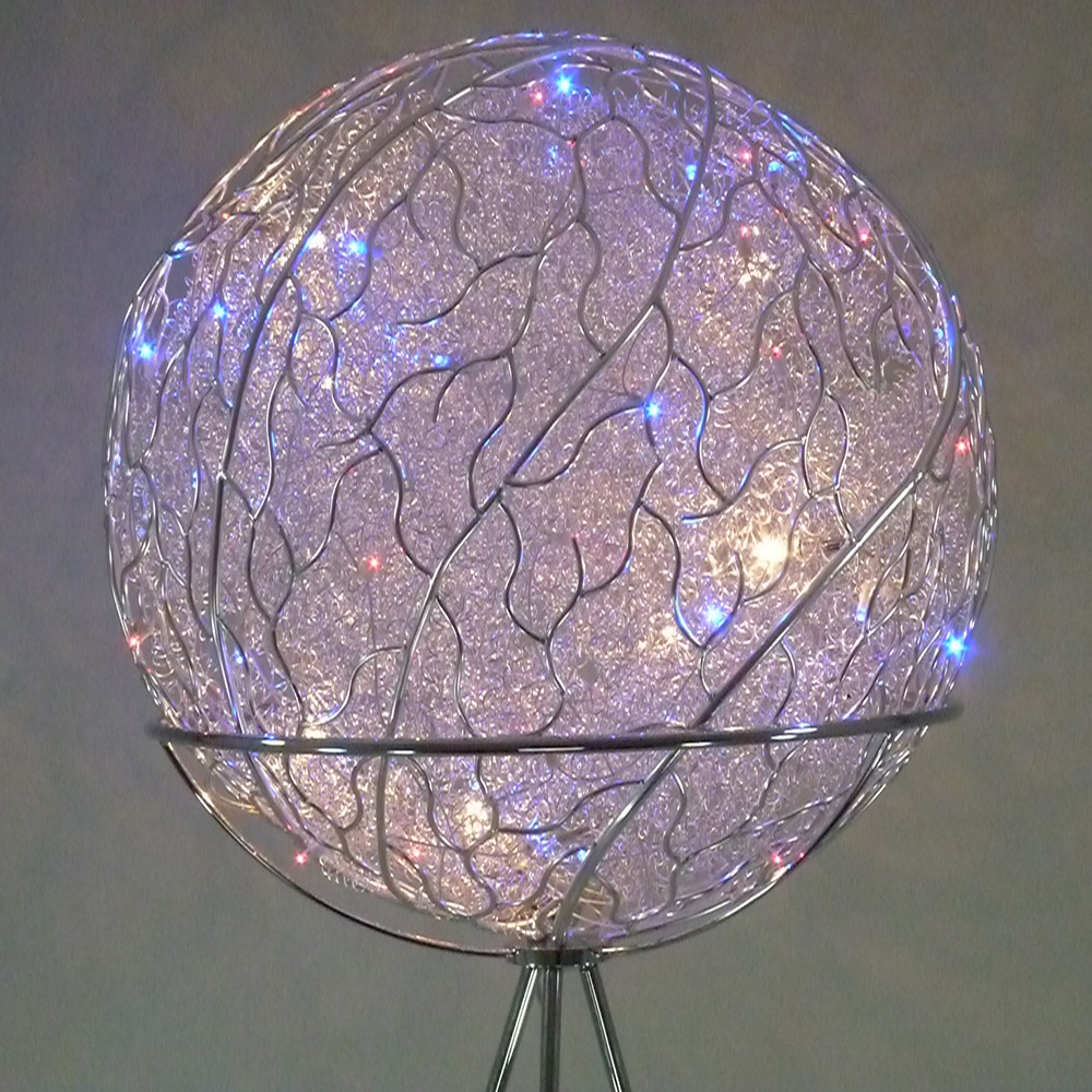 LED + Halogen Stehleuchte ALINA Kugelleuchte Standleuchte