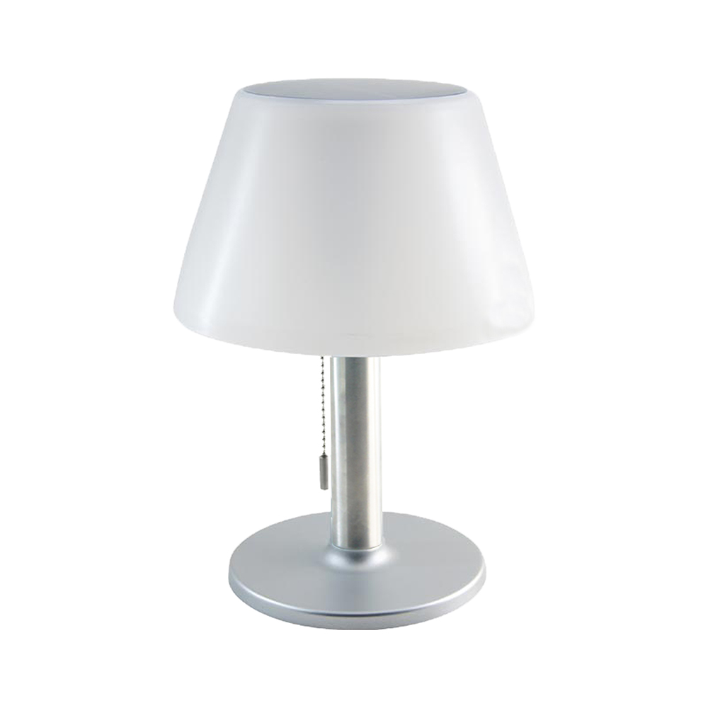 LED Solar-Tischleuchte JOLLA, warmweiß, mit Zugschalter 3-stufig