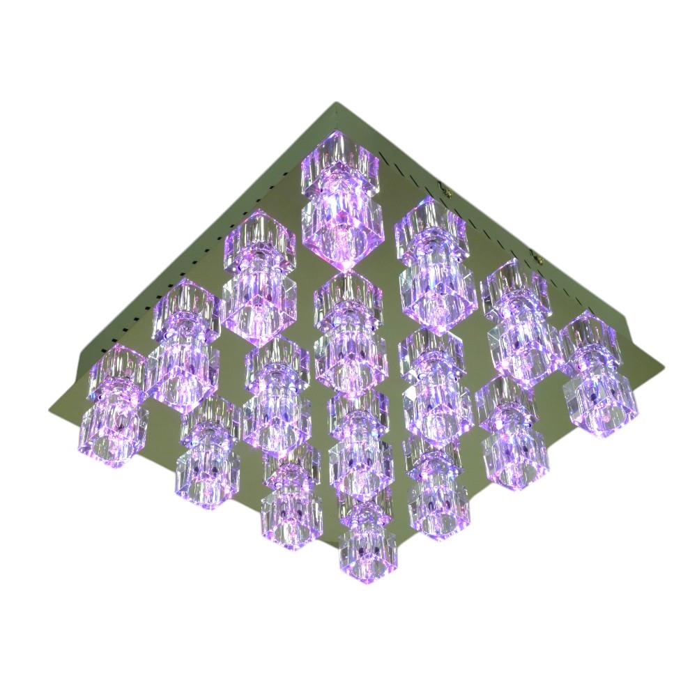 Deckenleuchte Crystal 16-flammig LED farbwechselnd