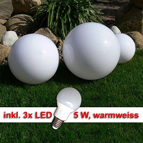 LED Kugelleuchte 20-30-40 Gartenleuchte Marlon