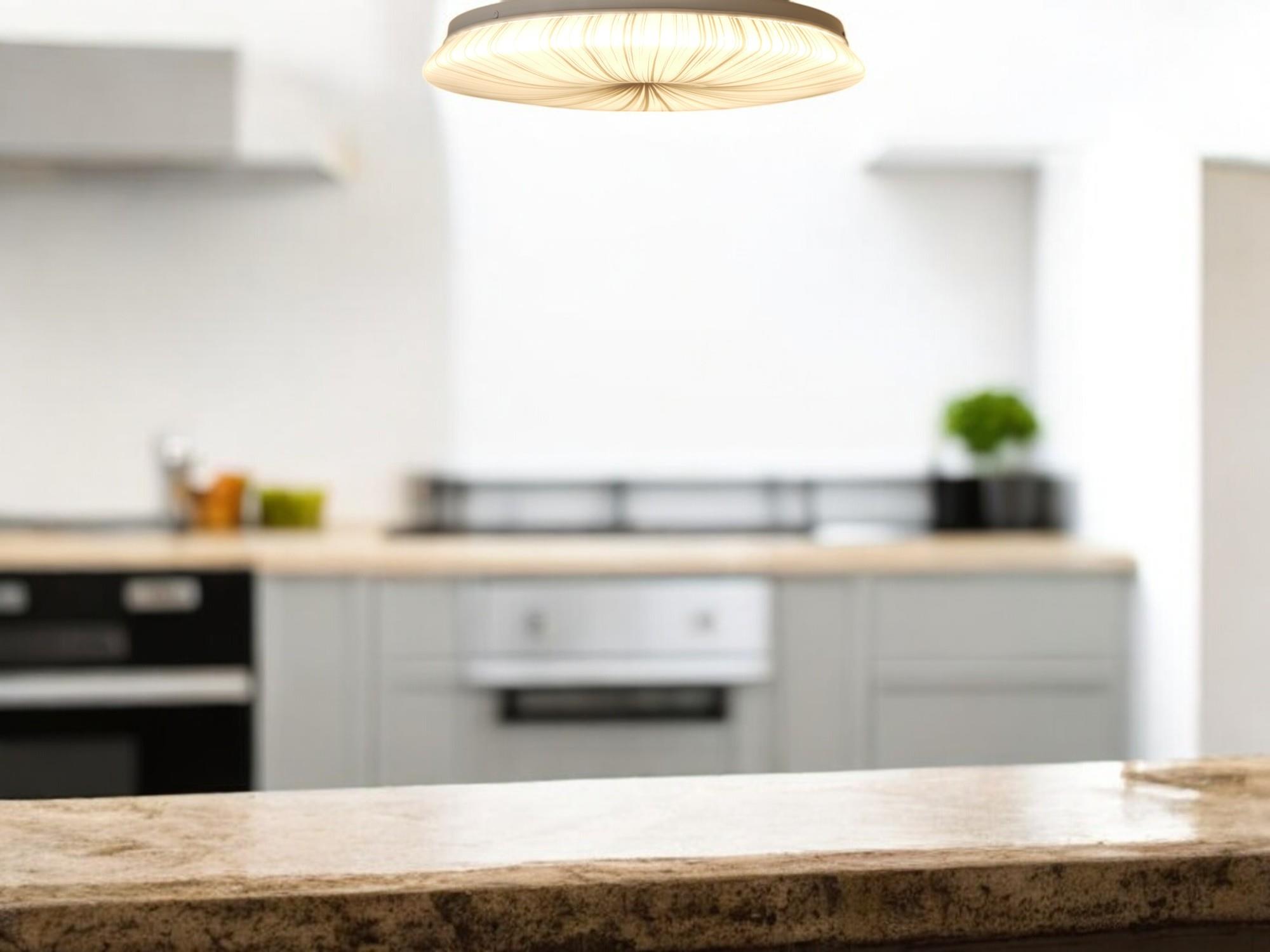 Moderne LED Dekenleuchte Nelson D:34cm Wandlampe warm-kaltweiss