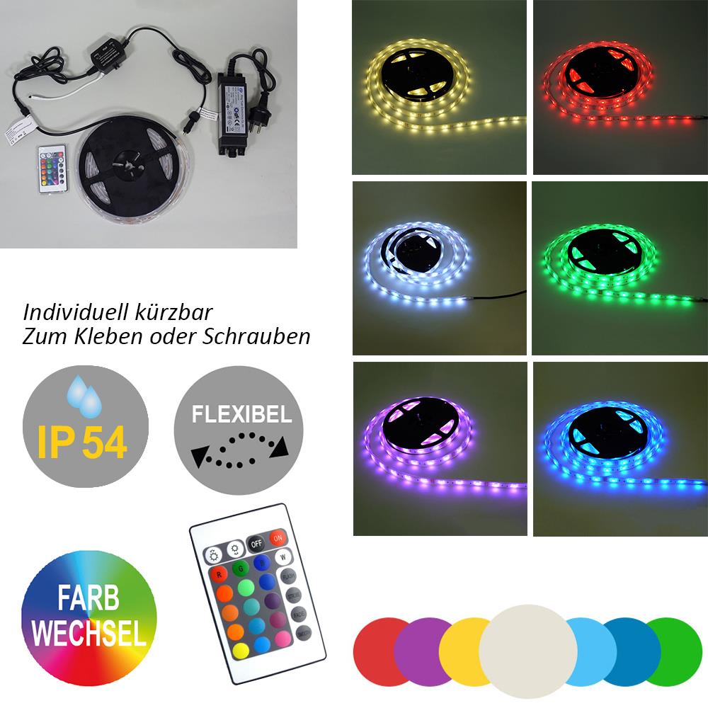 LED Strip 1m farbwechselnd Lichtband