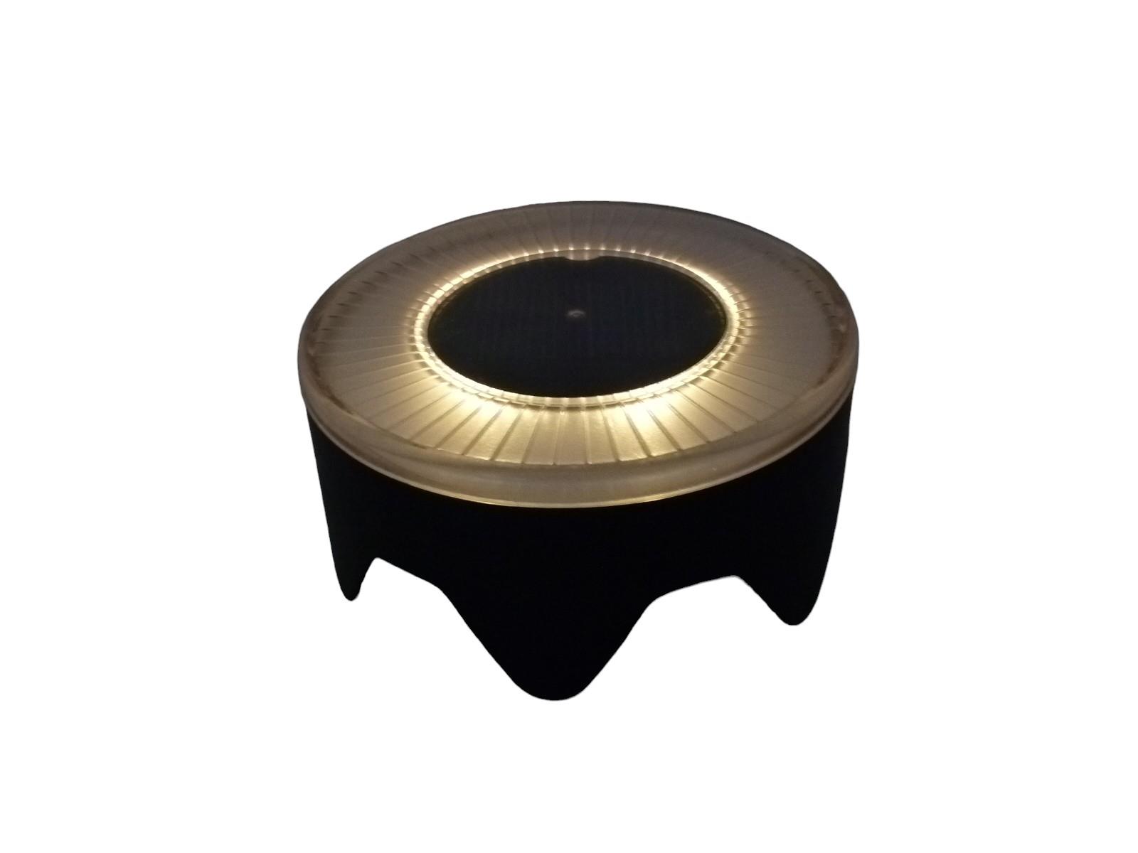 Solar Bodenleuchte rund mit 4 LED