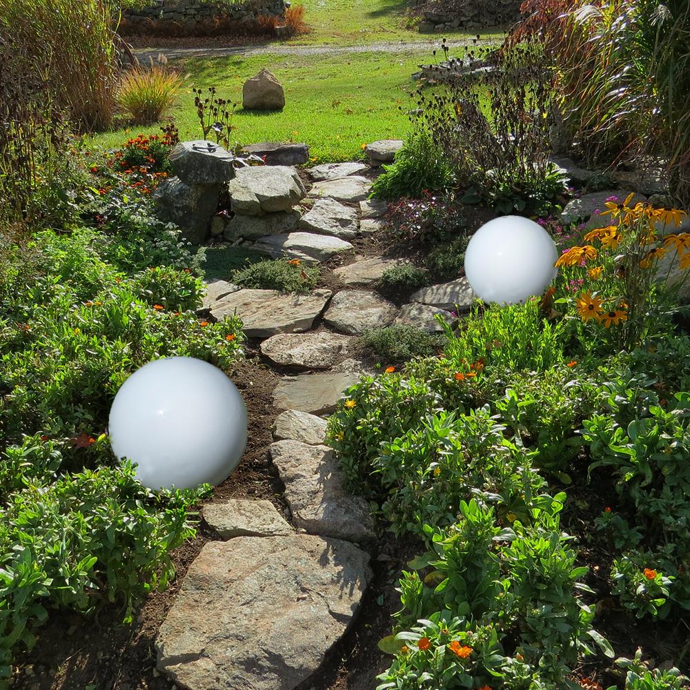 Solar-Kugel-Dekoleuchte Ola 20+30cm 2-er Set