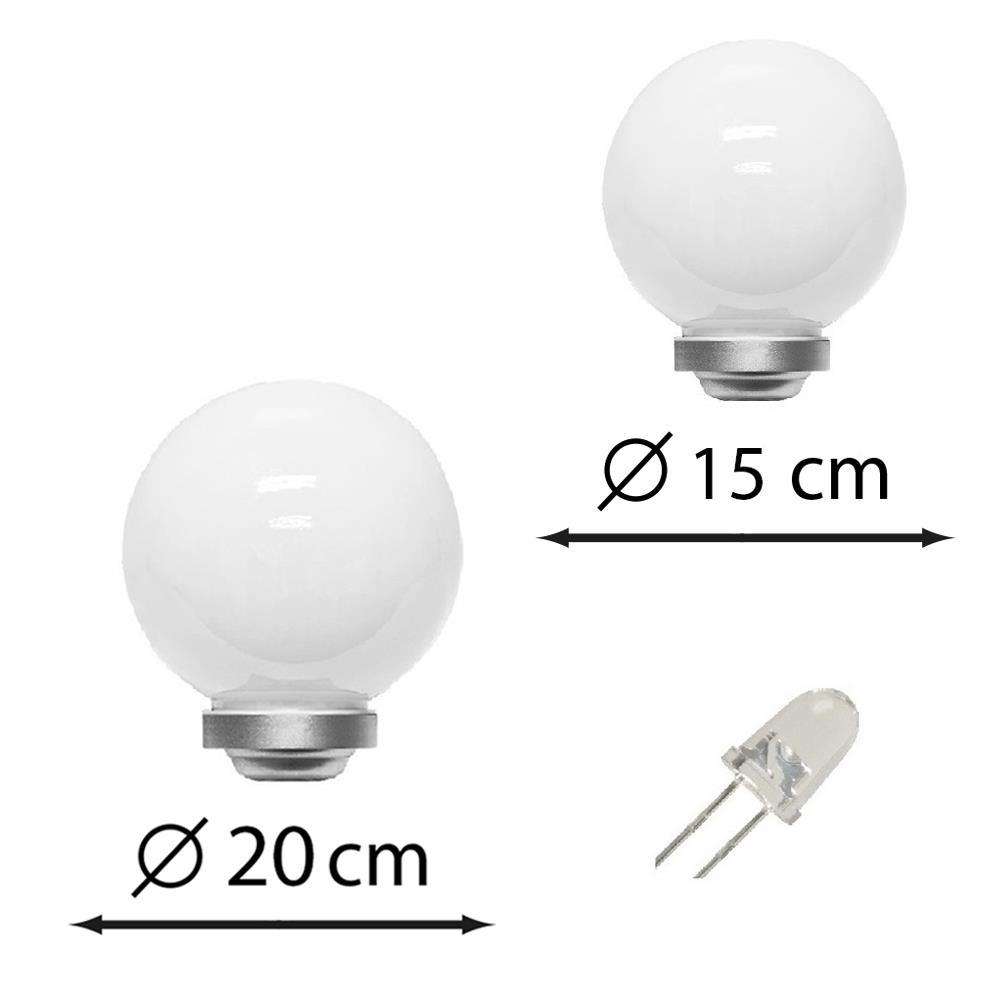 Solarkugel Set OLA 15+20 cm