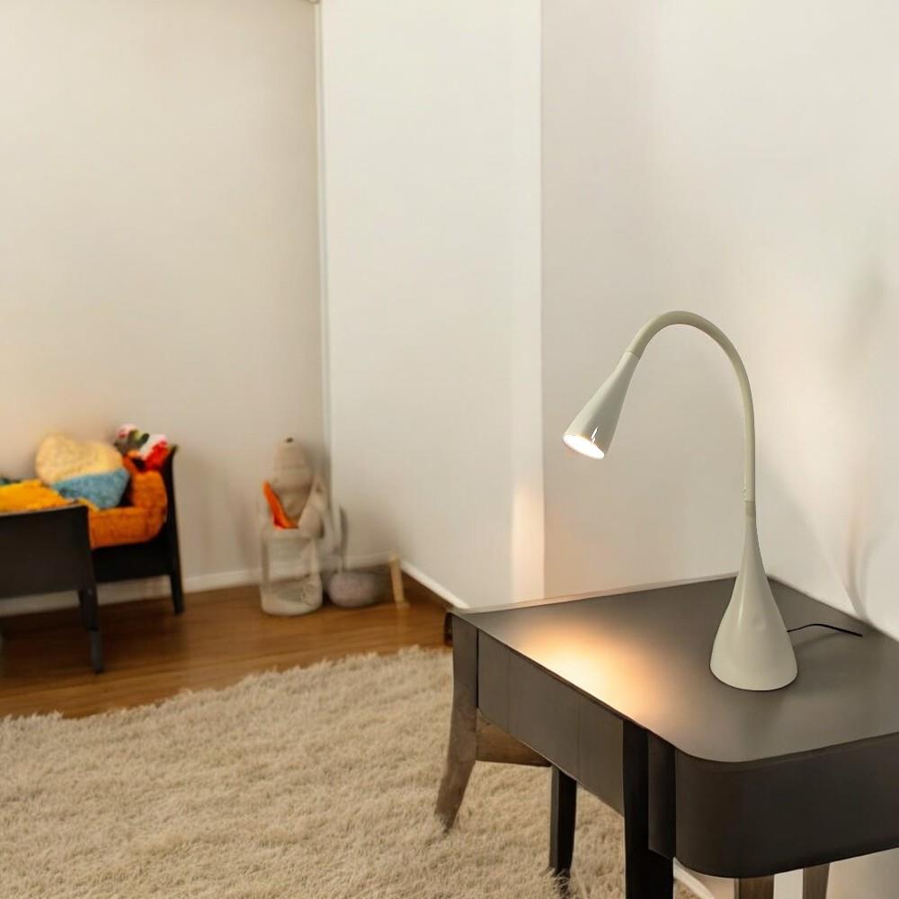 LED Tischleuchte JONAS mit 3-Stufen-Touch-Dimmer und Flexarm