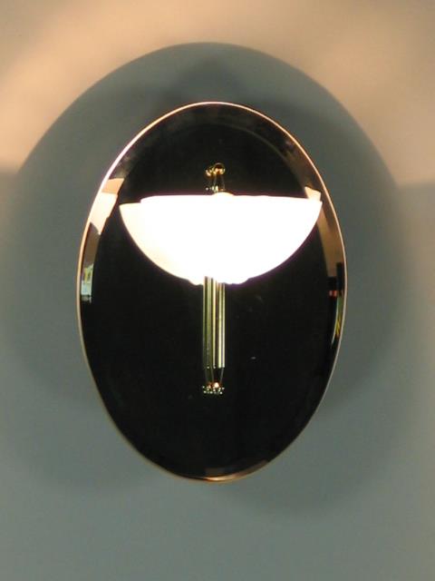 Spiegel-Wandleuchte Modell Oval Wandlampe