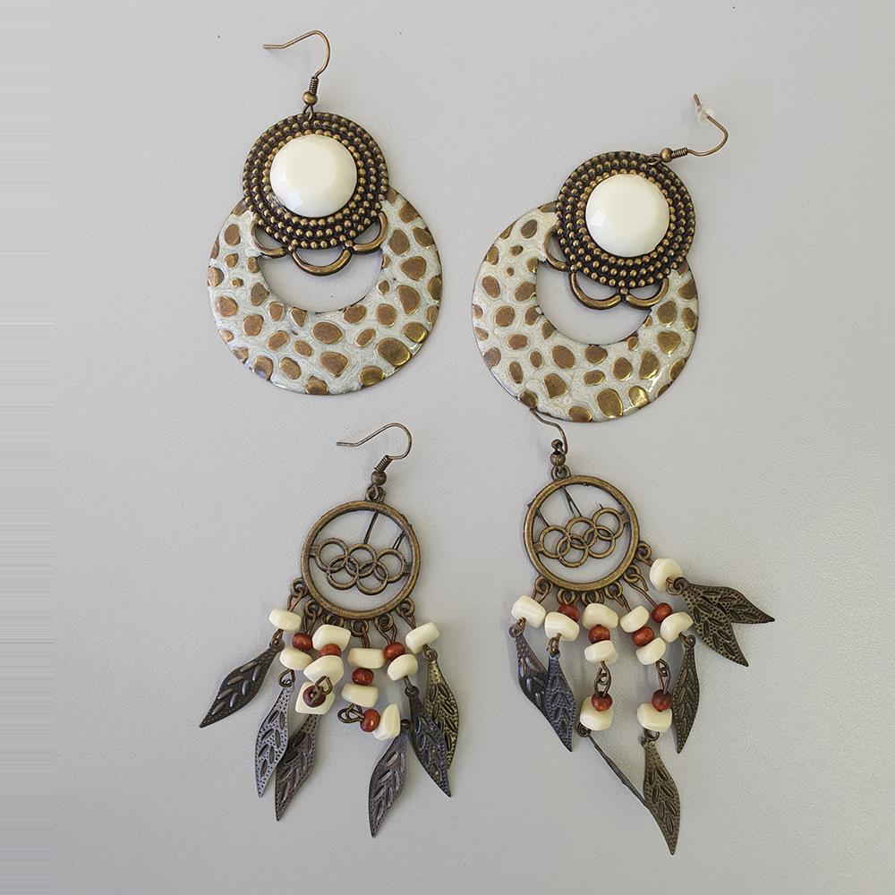 Moderne Ohrhänger im 2er Set Ohrringe Modeschmuck