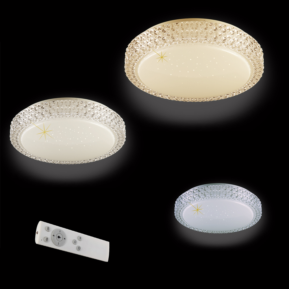 LED-Deckenleuchte KOS Sternenhimmel-Optik mit Fernbedienung Lichtfarbe wechselbar