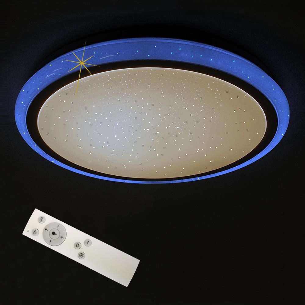 LED-Deckenleuchte KORFU mit Fernbedienung Leuchtrand Lichtfarbe wechselbar