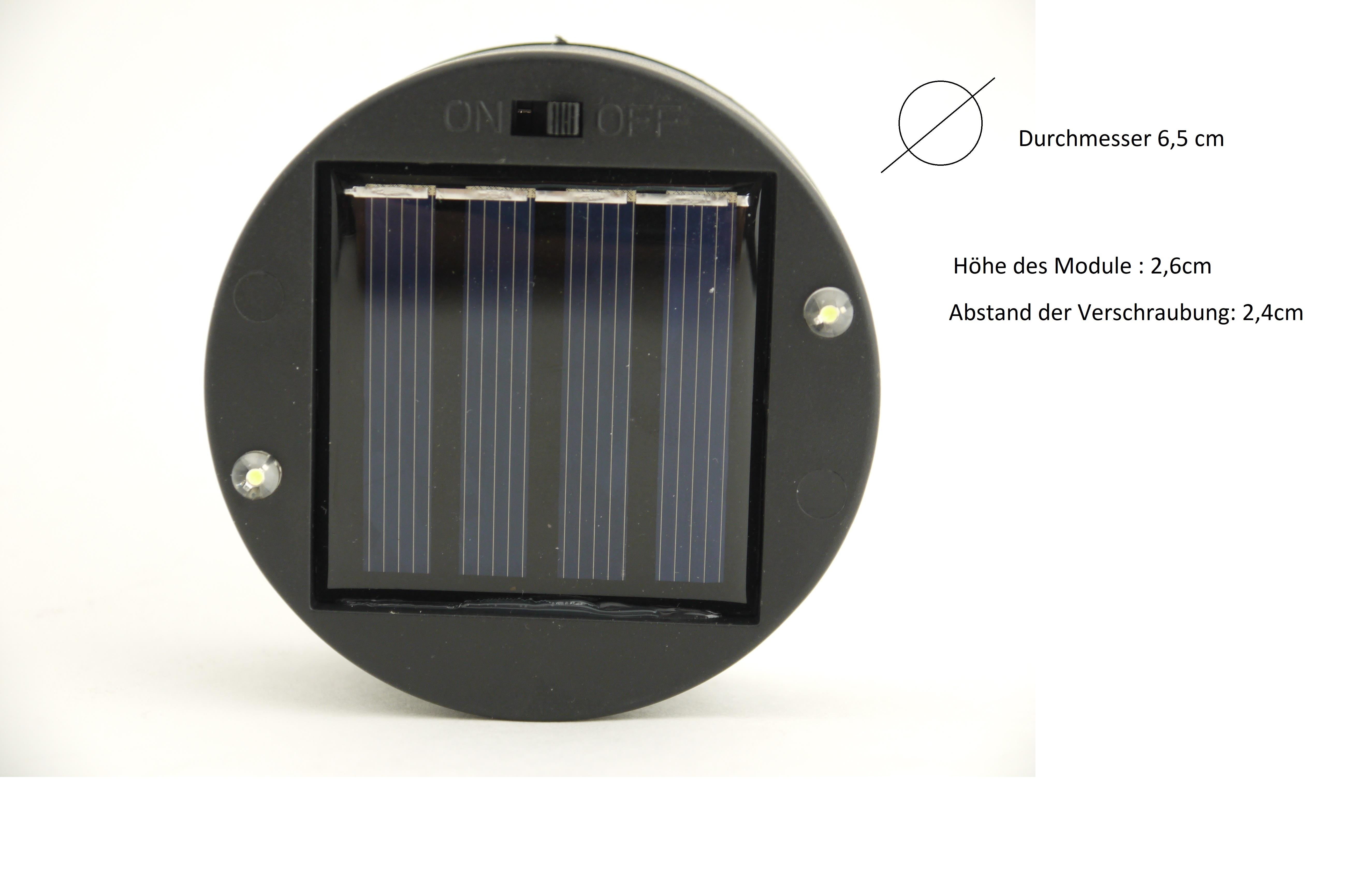 Solarmodul Ola 15 neutralweiß mit Sockel