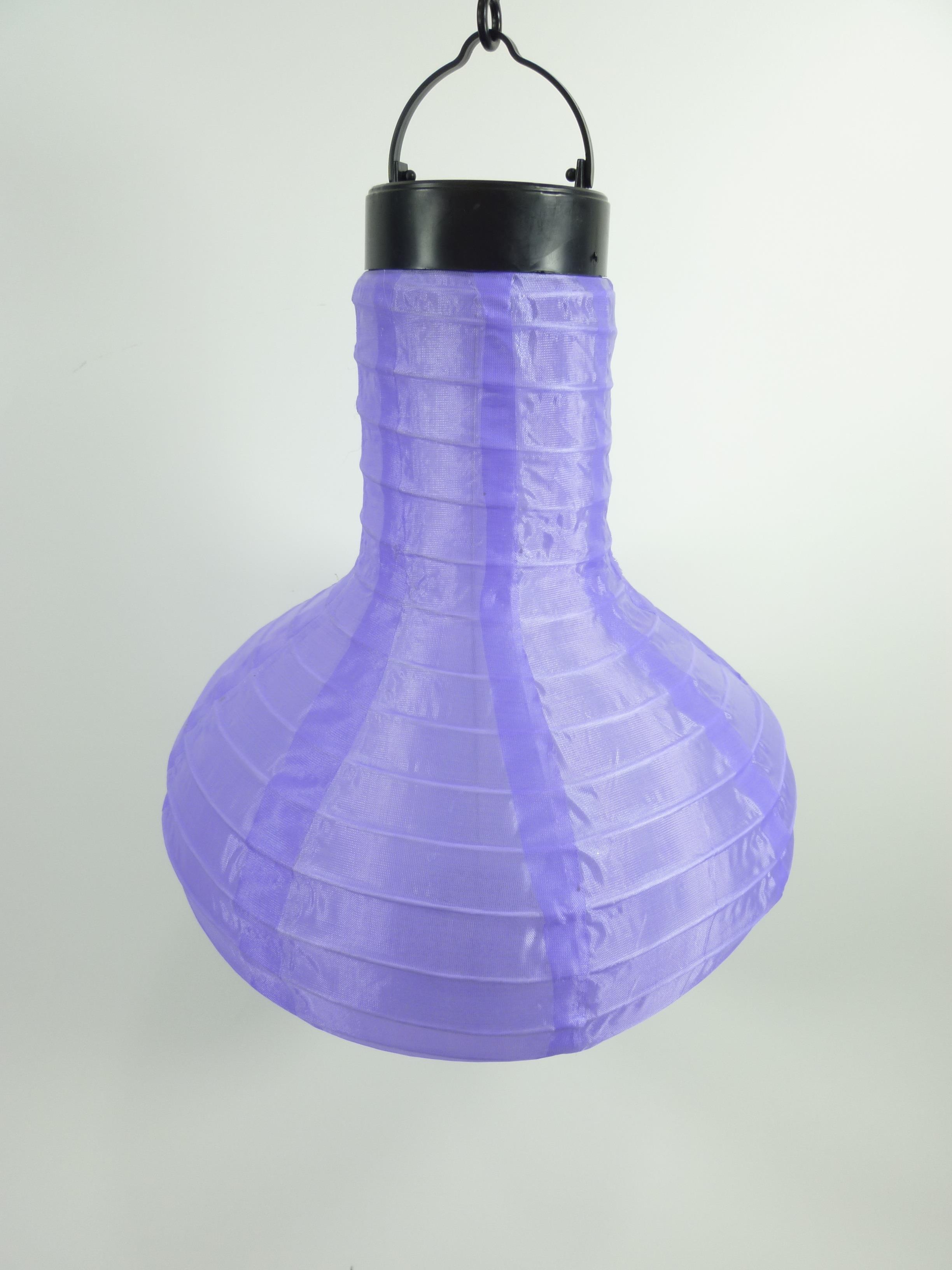 Solar Lampion Bottle lila