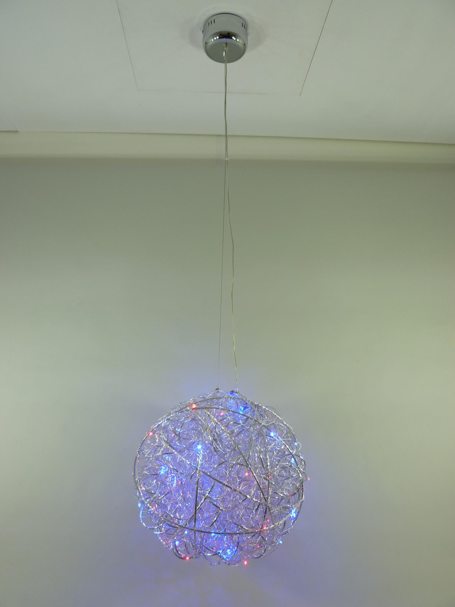 LED + Halogen Pendel-Decken-Luchte ALINA mit Fernbedienung