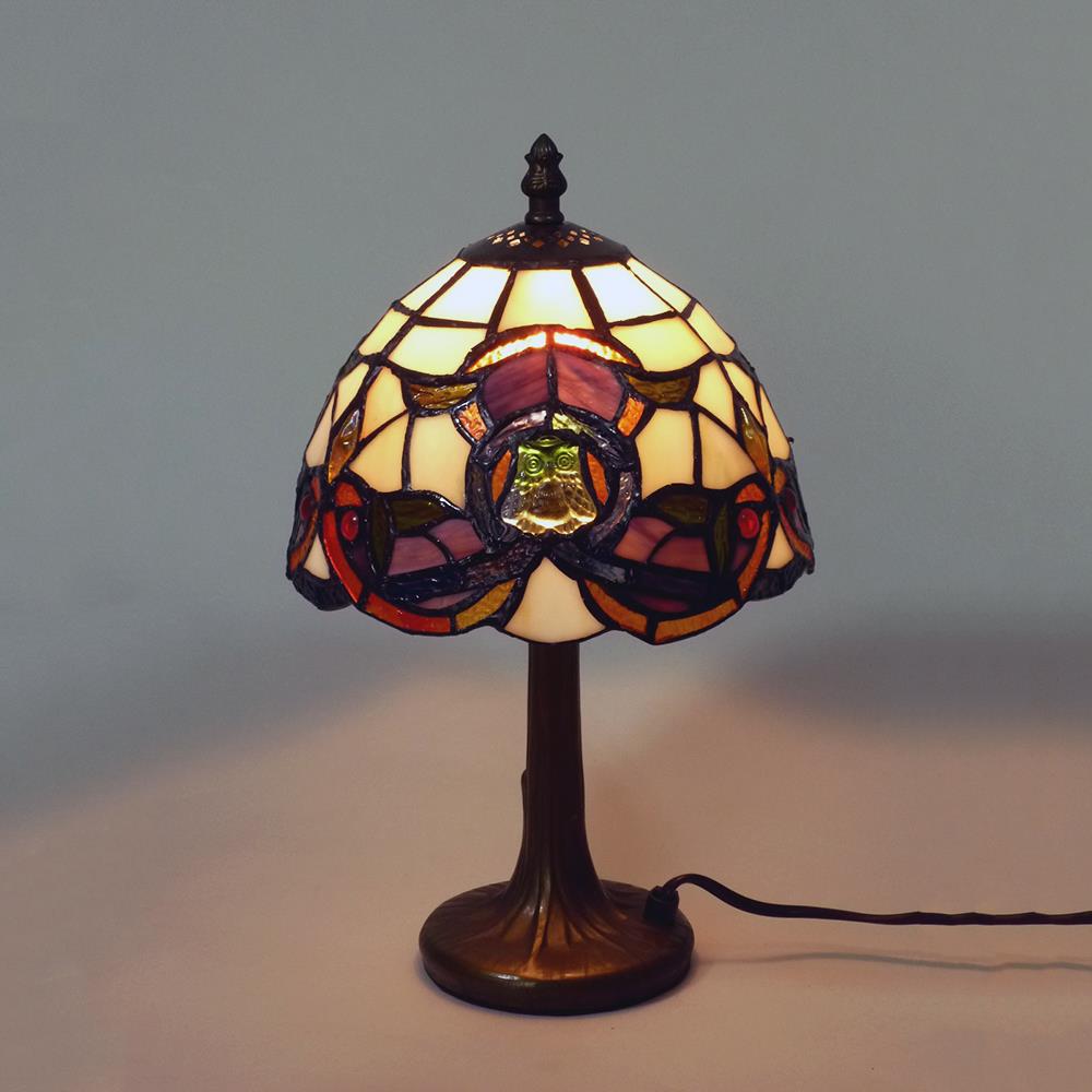 Tischleuchte COSIMA Nachttischleuchte, im Tiffany-Stil