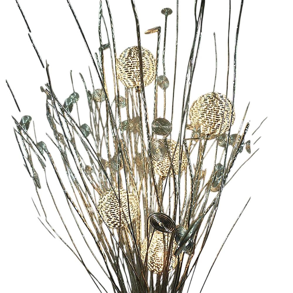 Stehleuchte OLIVIA  8 flammig aus Alu-Draht Standleuchte Blumenleuchte