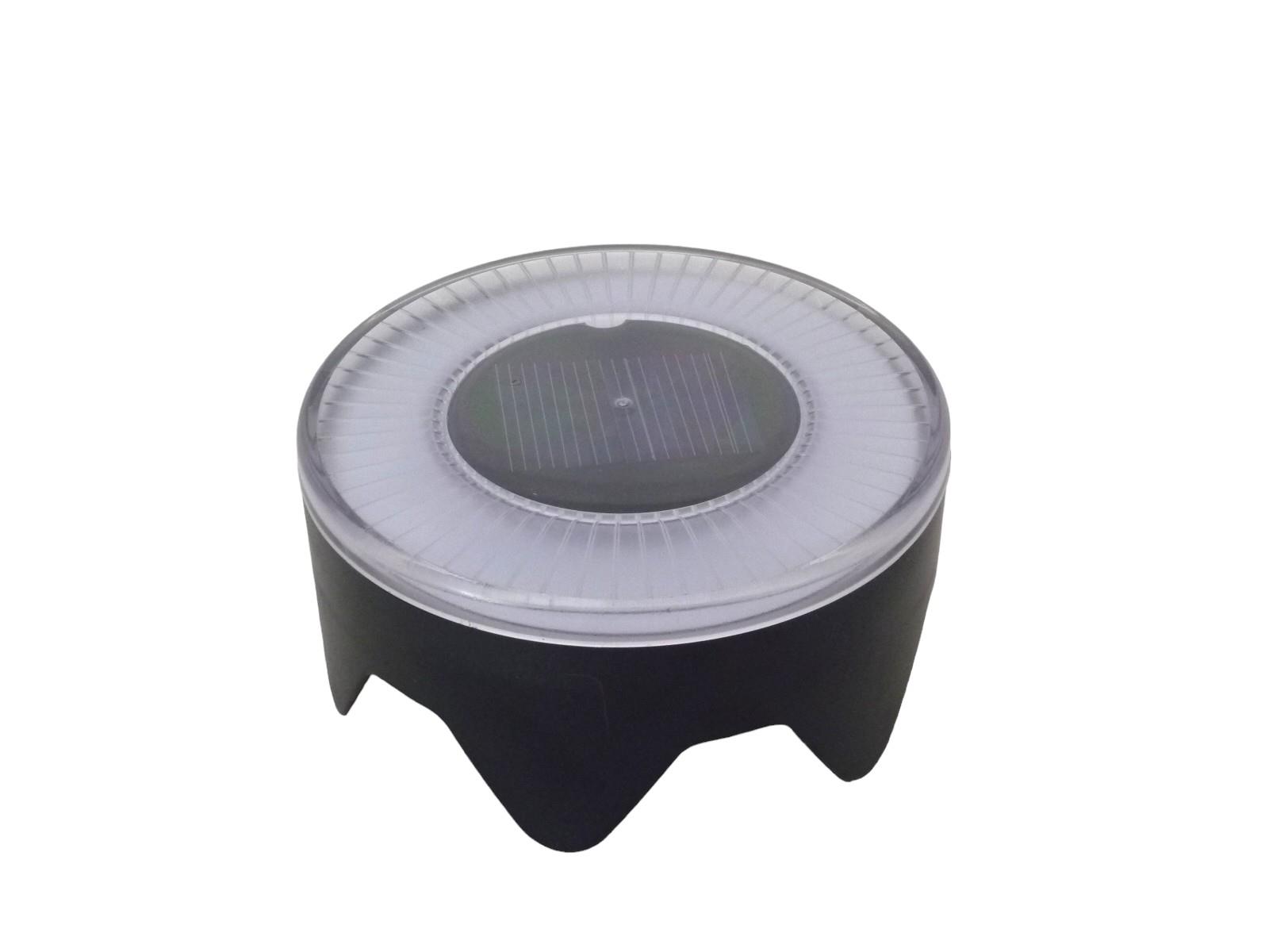 Solar Bodenleuchte rund mit 4 LED