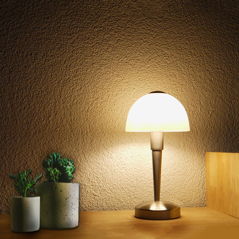 Glas-Tischleuchte MORITZ Nachttisch-Wohnzimmer Lampe