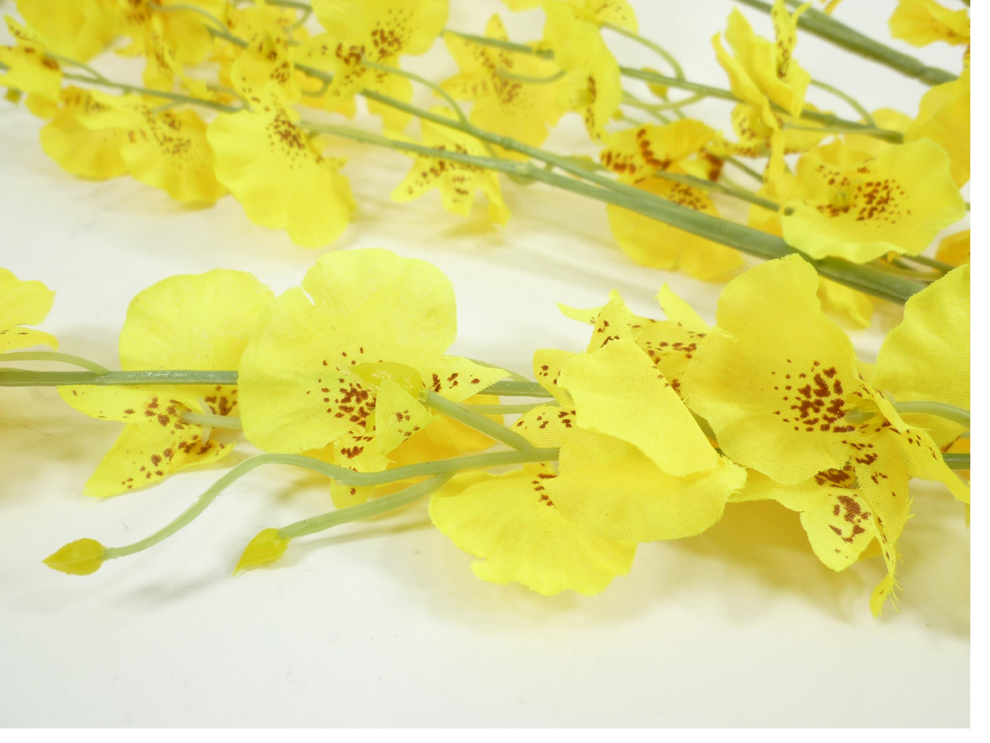 2 x Orchideenzweige Kunstblume Miniorchidee