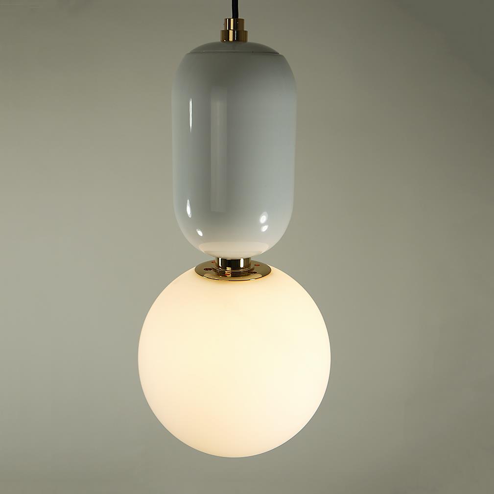 LED Pendelleuchte Nova Kugel 25cm weiß