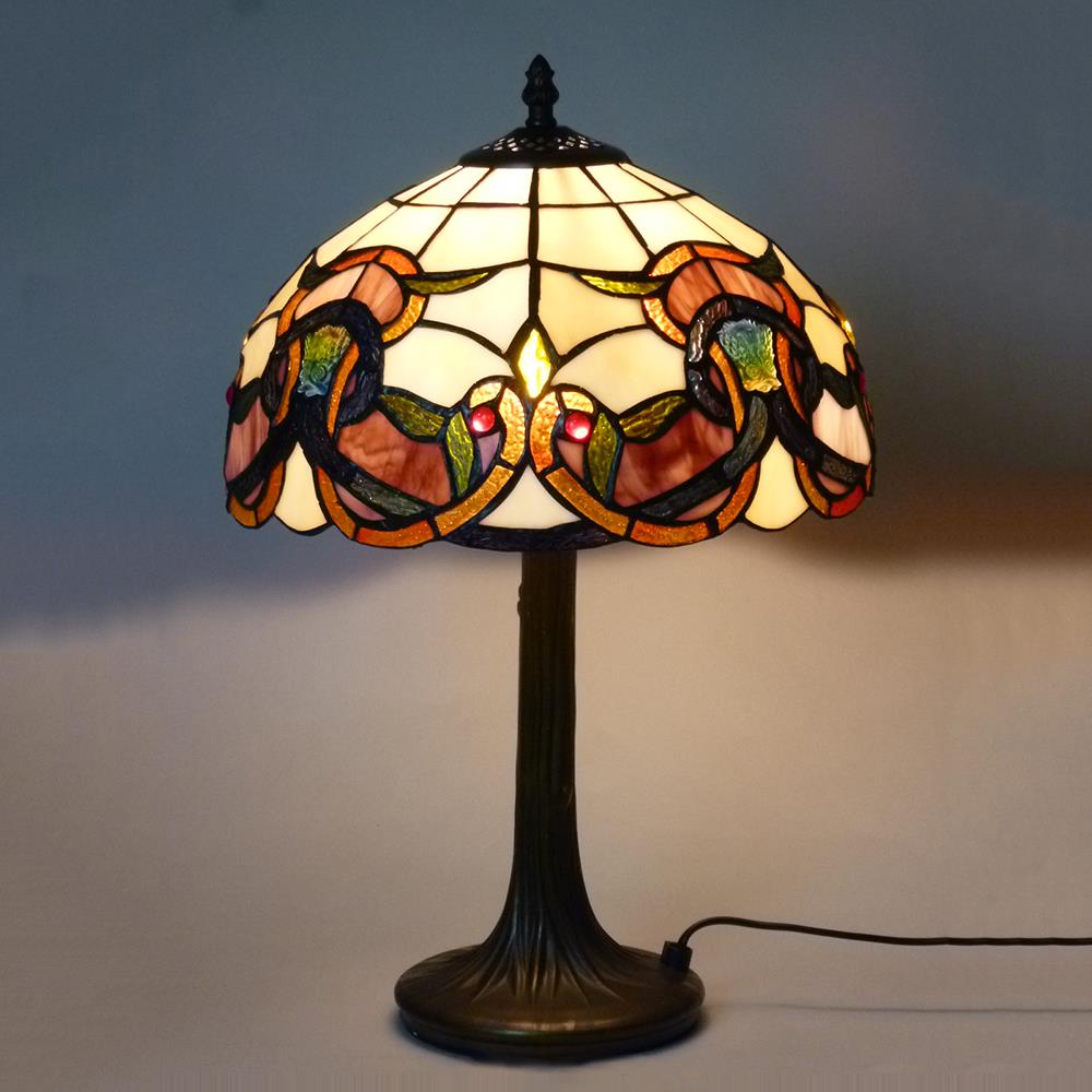 Tischleuchte COSIMA Nachttischleuchte, im Tiffany-Stil