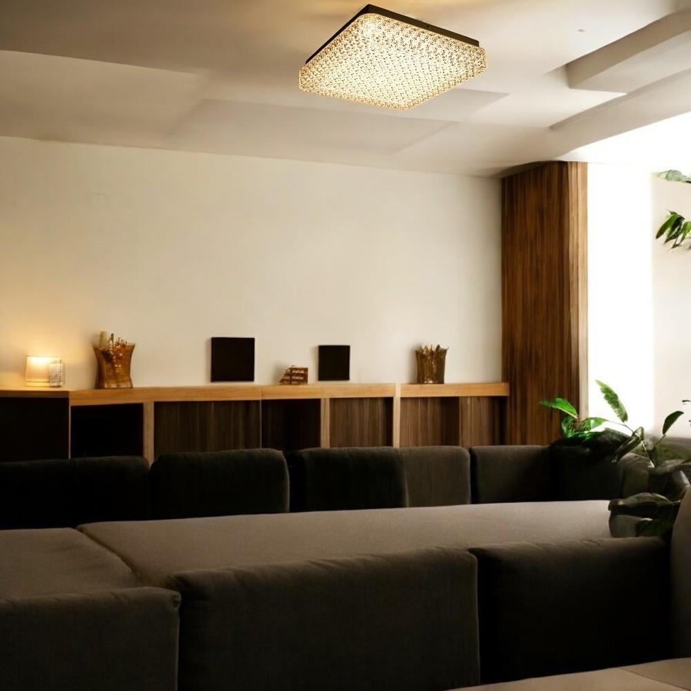 LED Dekenleuchte Talea viereck 28x28cm Lichtfarbe wechselbar