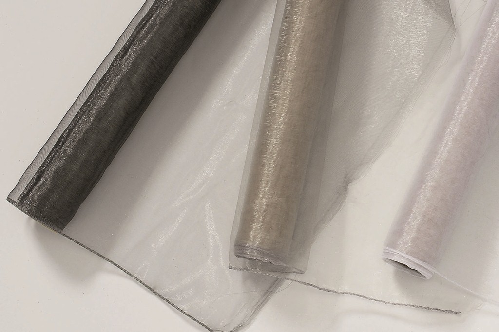2 x Dekostoff Organza Polyester Tischband