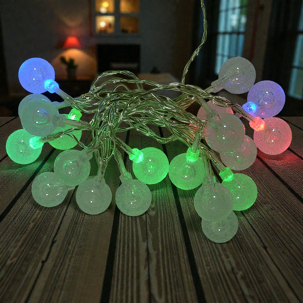 LED Lichterkette Ball 20-flammig batteriebetrieben 