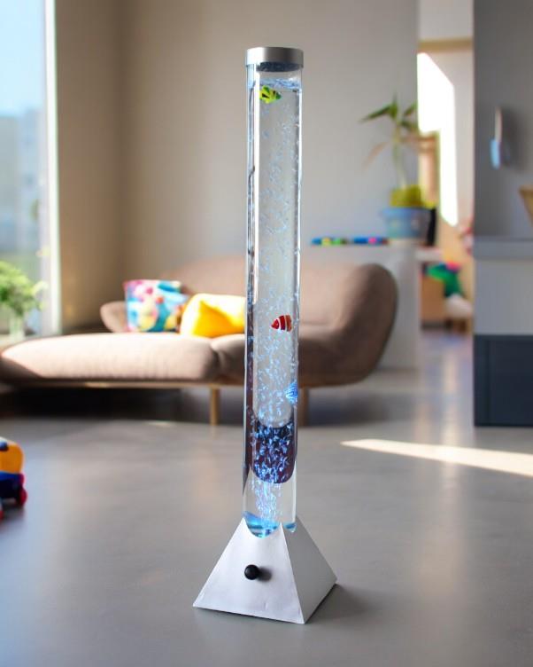 Wassersäule Aquafee mit 6 Fischen Dekoleuchte