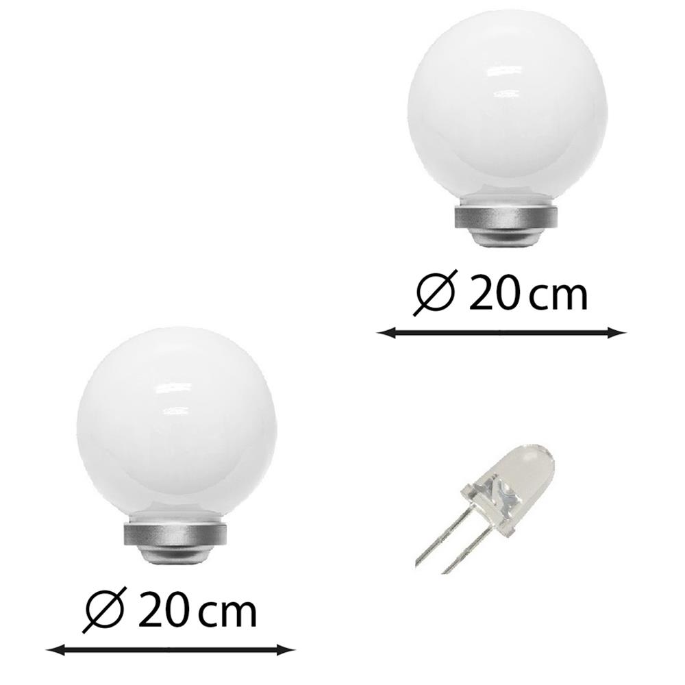 Solarkugel Ola 15cm 2-er