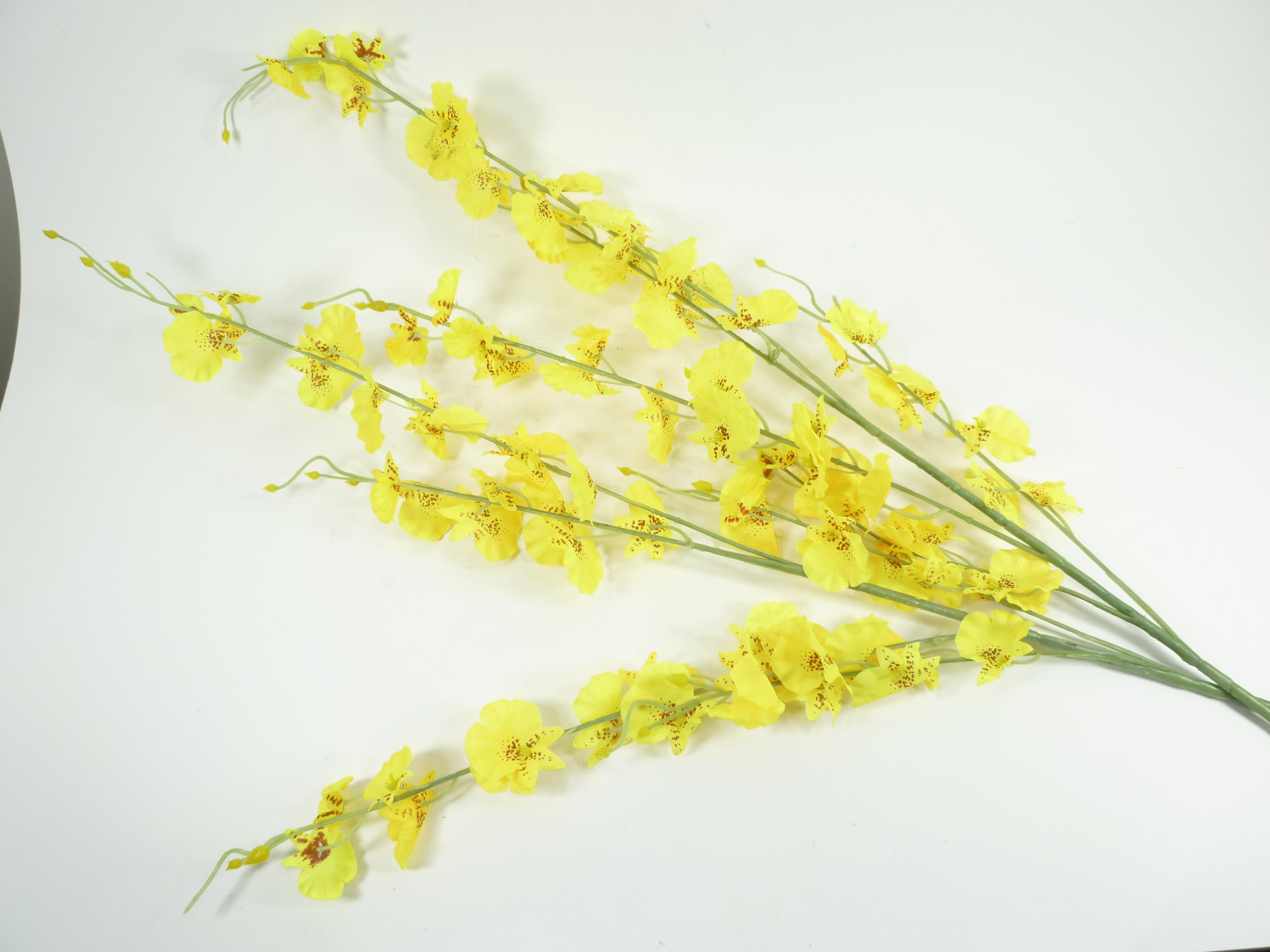 2 x Orchideenzweige Kunstblume Miniorchidee