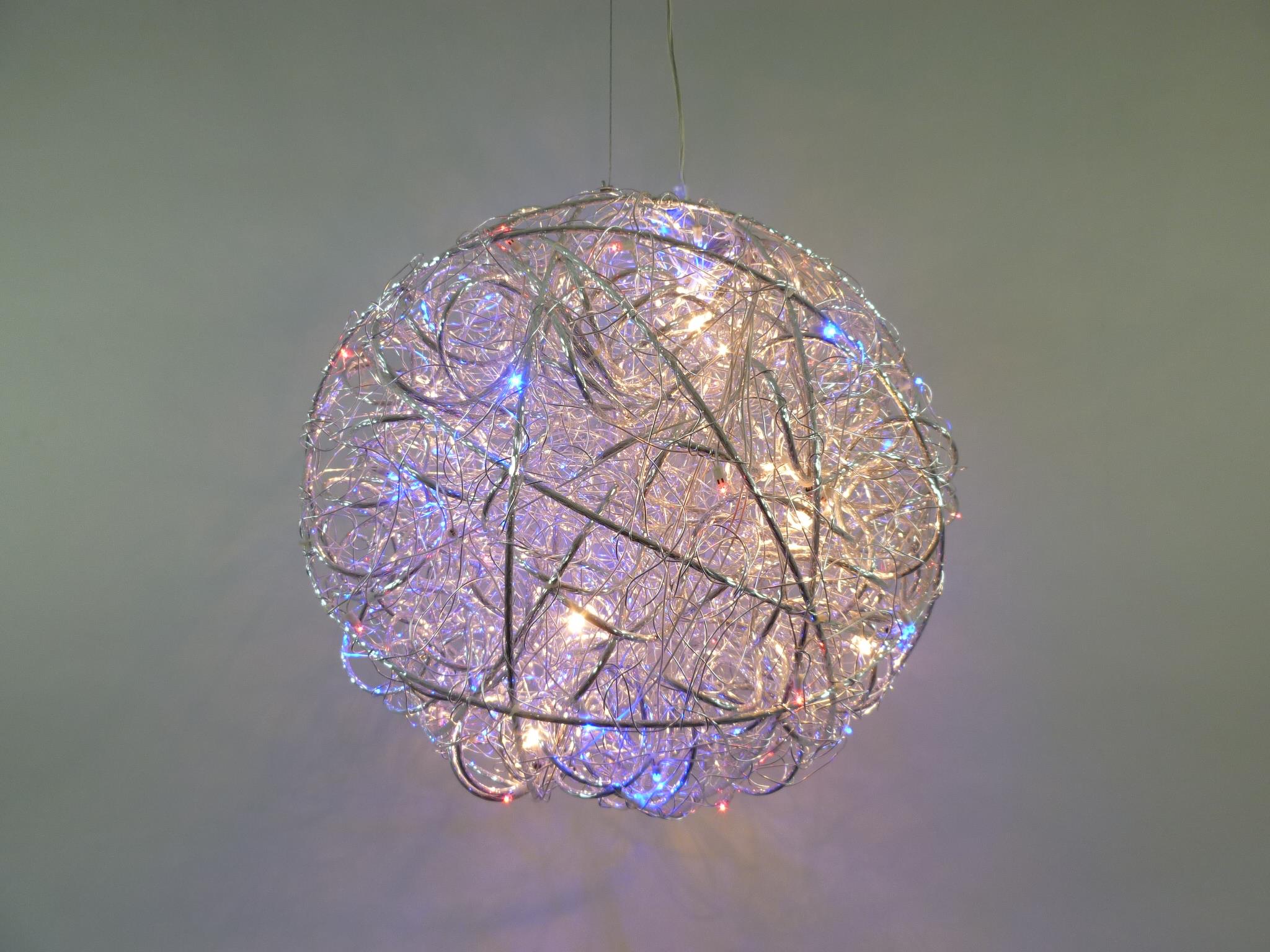 LED + Halogen Pendel-Decken-Luchte ALINA mit Fernbedienung