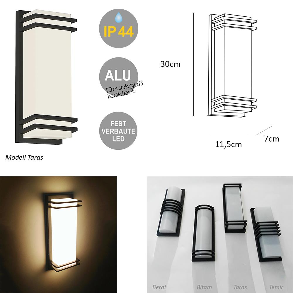 LED Außen-Wandleuchte Taras